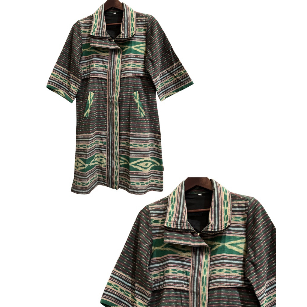 (PRELOVED) TUNIK BATIK WANITA LENGAN PENDEK