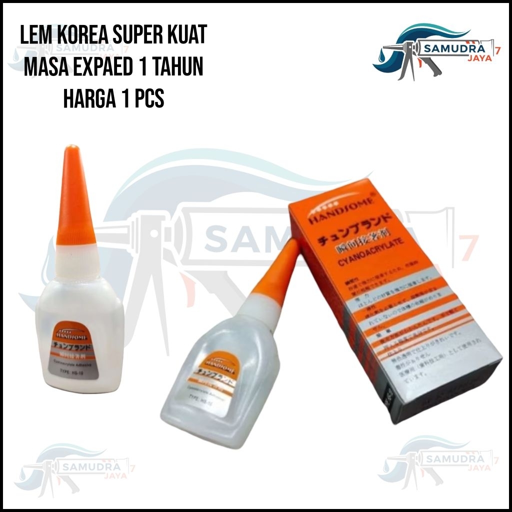 

Lem Cair Lem korea HANDSOME SUPER INSTAN GLUE 100% original