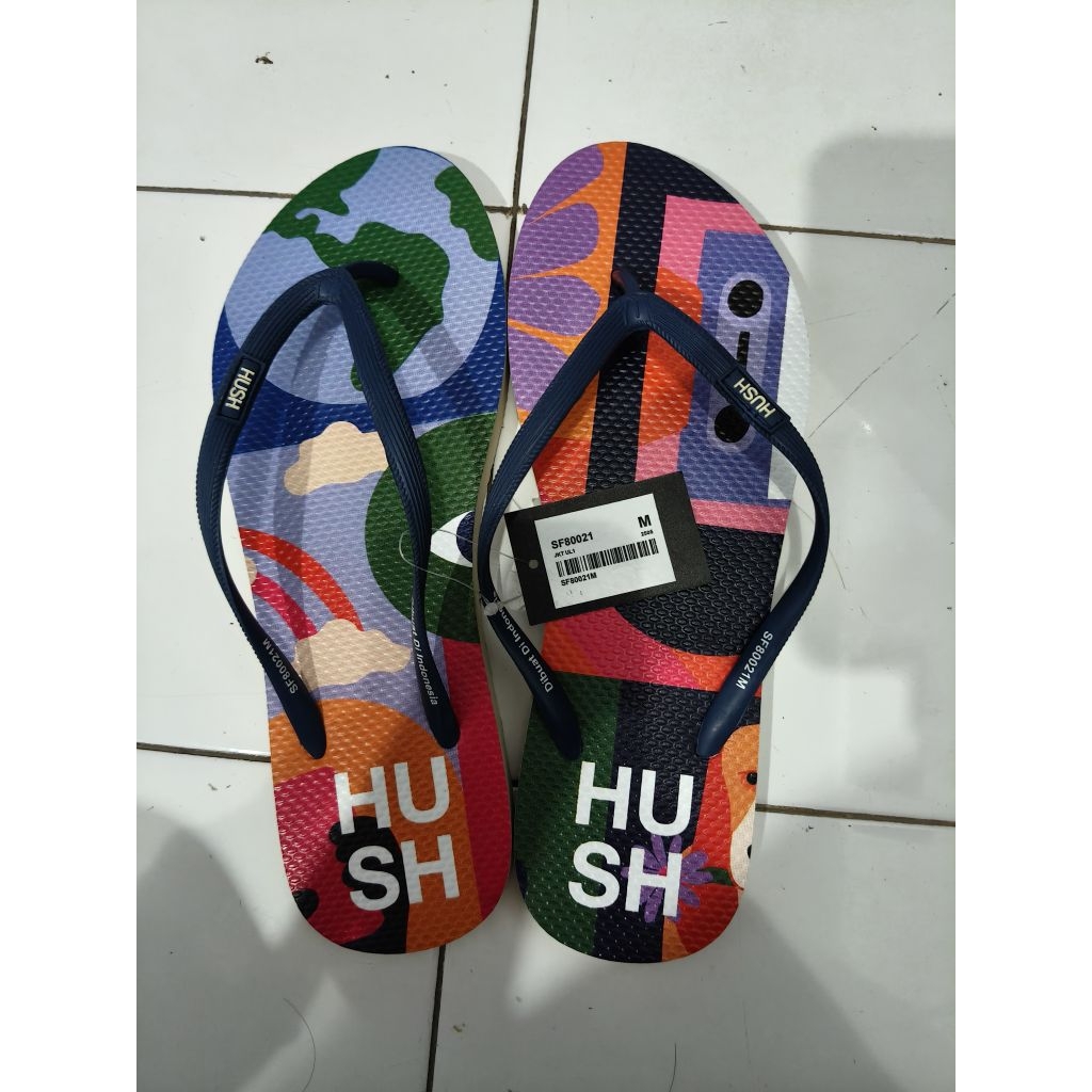 Sandal jepit santai Hush Puppies original