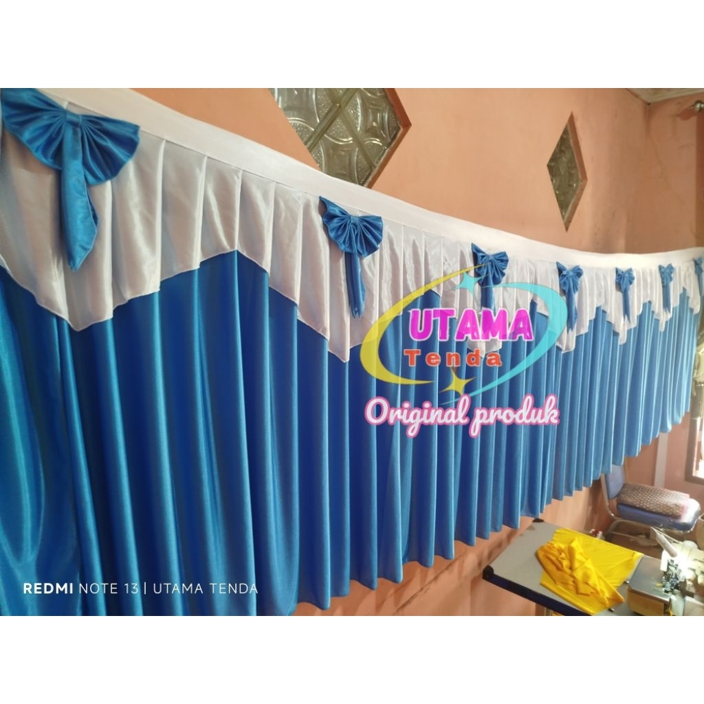 skirting meja/pinggiran meja tinggi 1 meter panjang 3-10 meter