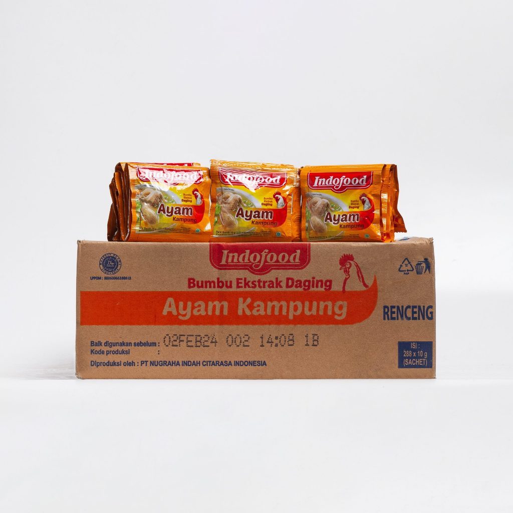 

Bumbu Indofood Ayam Kampung 1 Renceng (Isi 12) - Kaldu Bubuk Kuah Bening Gurih