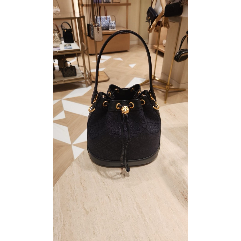 ToryBurch T Monogram Bucket Bag