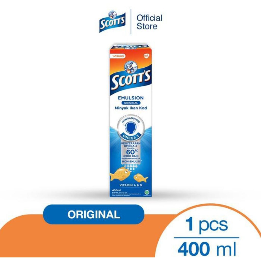 Scott’s Emulsion Original Vitamin A dan D 400ml