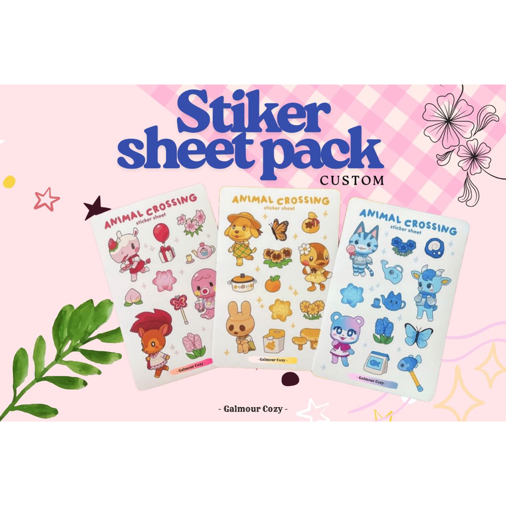 

Stiker Sheet Pack Custom Vinyl Glosy