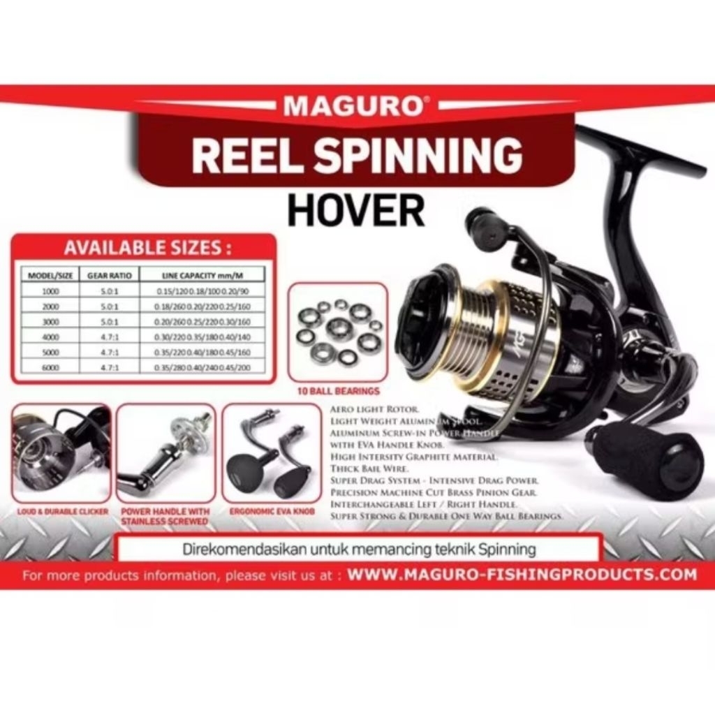 reel pancing maguro Hover 4000 power handle