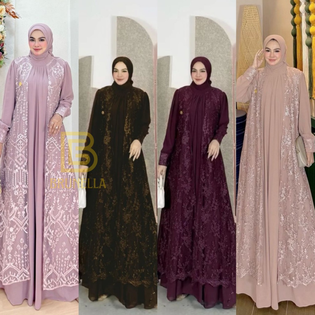 GAMIS BRUKAT WANITA KONDANGAN DRESS PESTA CERUTY BABYDOLL COD ZAIDA MAXY DRESS