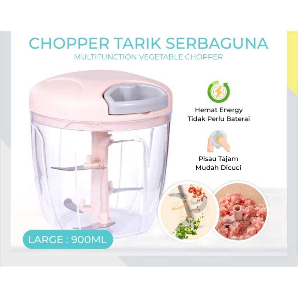 CHOPPER TARIK/BLENDER TARIK MANUAL BUMBU DAPUR WARNA BESAR