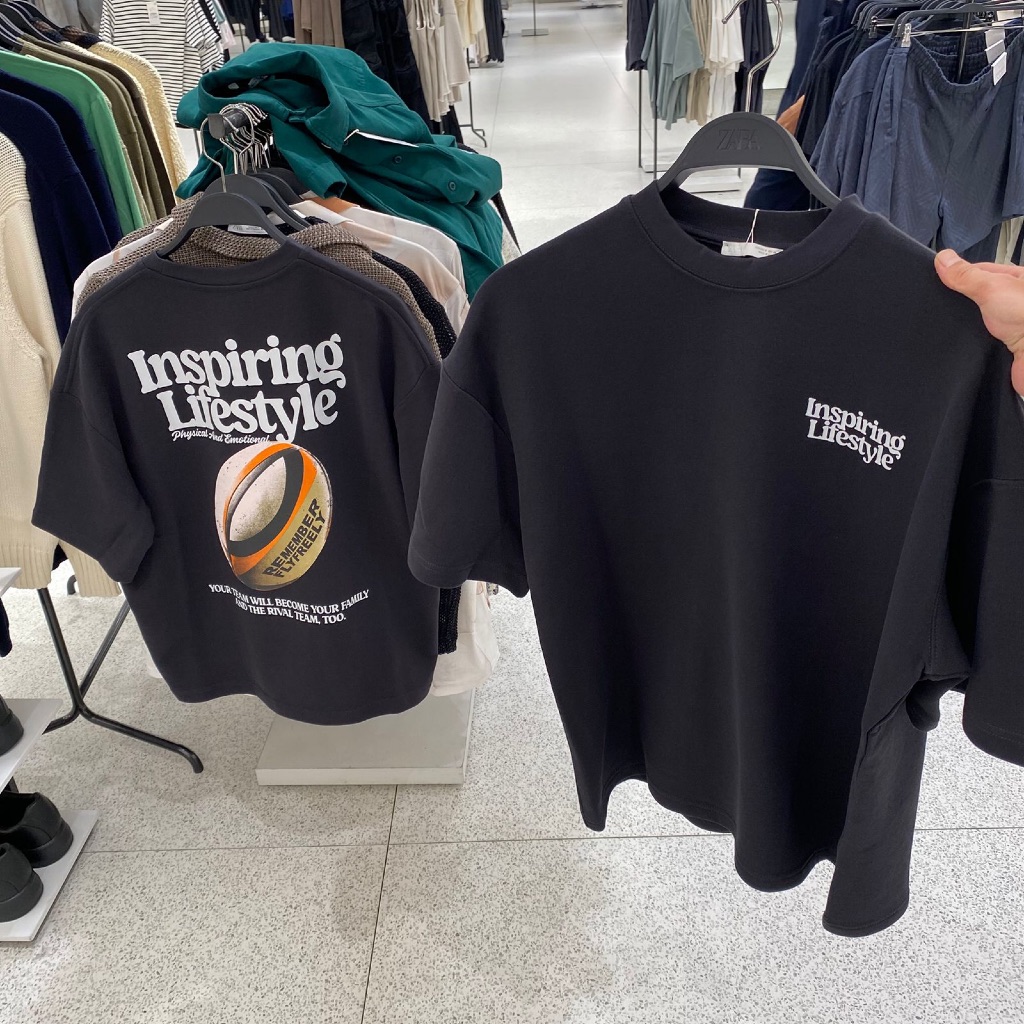 Jastipp. Tshirt Oversize Zara (Man)