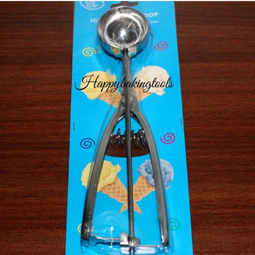 Ice cream scoop kecil, sendok es krim kecil, ice cream spoon stainless kecil, sendok es krim bulat s
