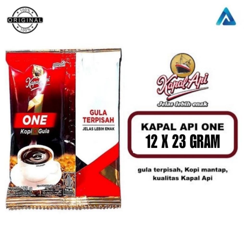 

[PROMO] Kapal api one gula pisah kemasan 23g