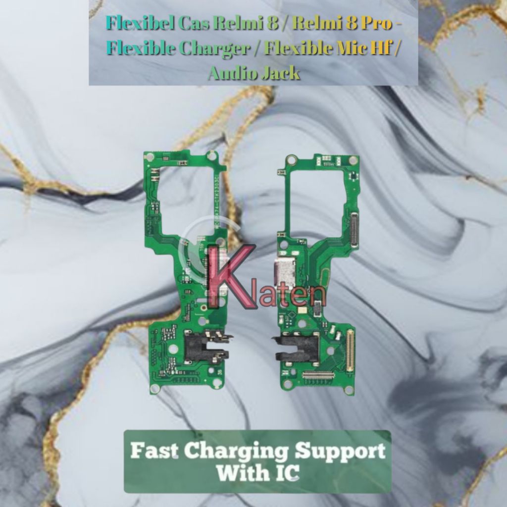 Flexibel Cas Relmi 8 / Relmi 8 Pro - Flexible Charger / Flexible Mic Hf / Audio Jack