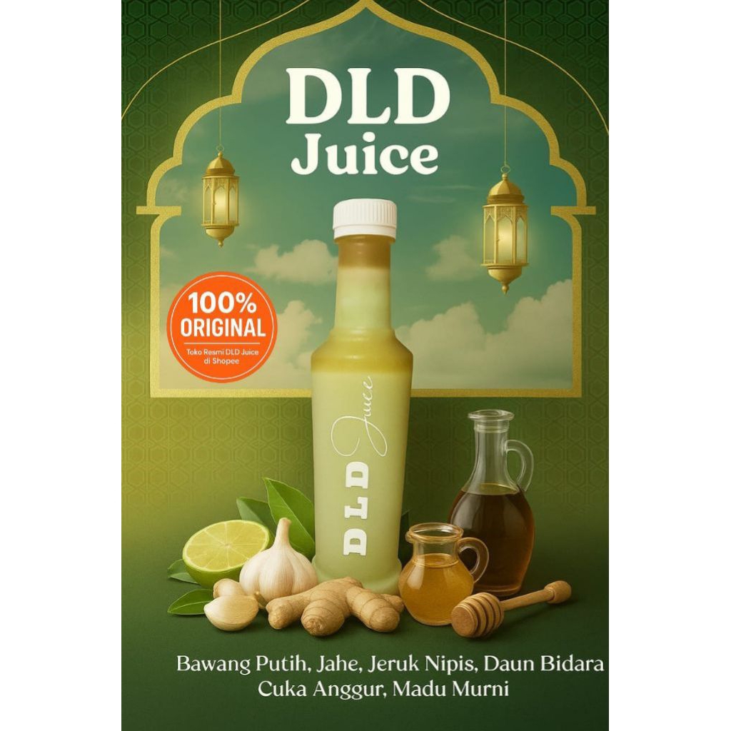 

DLD Juice Jahe/Ginger/Bawang Putih/Garlic/Jeruk Nipis/Lime/Daun Bidara/Bidara leaf/Cuka Amggur/Wine Vinegar dan Madu/Honey