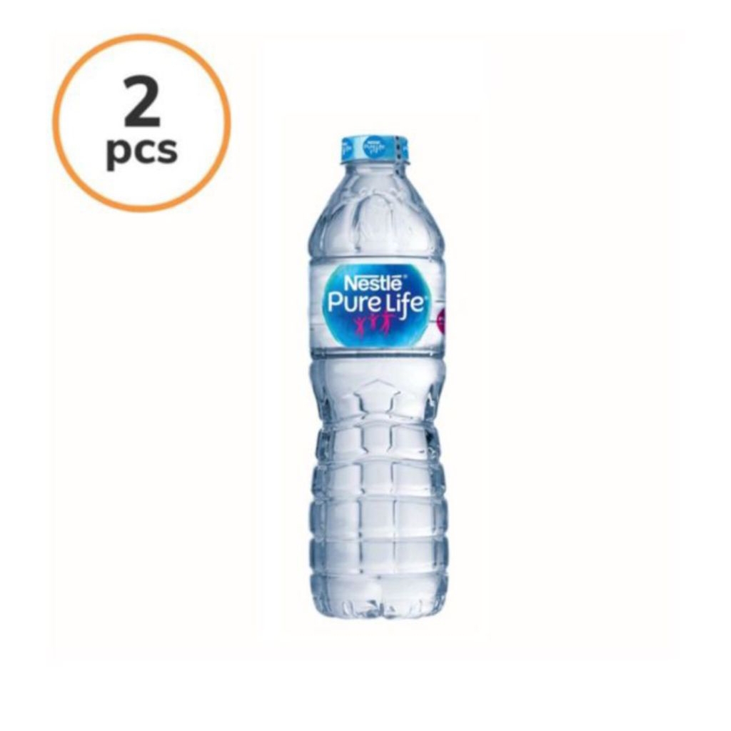 

( bundle 2 ) NESTLE PURE LIFE Air Mineral 600 ml isi 2 Botol