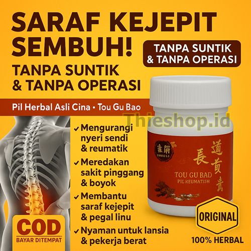 ORIGINAL Obat Cina Nyeri Encok Pinggang Sendi Dan Rematik Ampuh Murah Saraf Kejepit (Kecentit), Saki