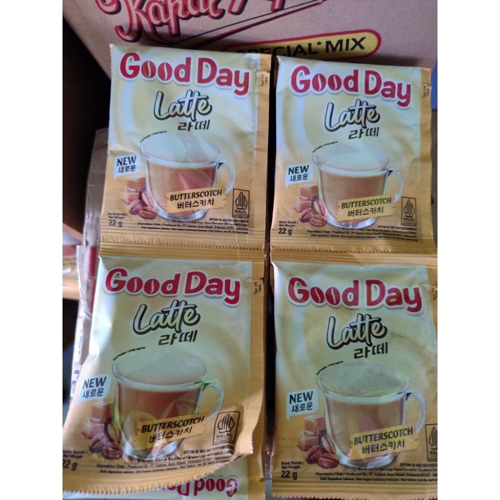 

Good day latte butterscot 1 renceng 10 sachet
