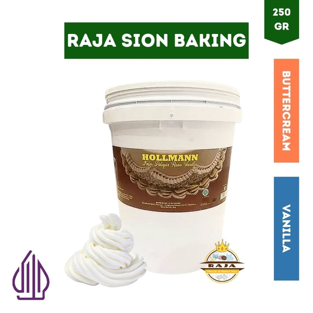 

HOLLMANN Buttercream Rasa Vanilla 250gr / Mentega Krim REPACK