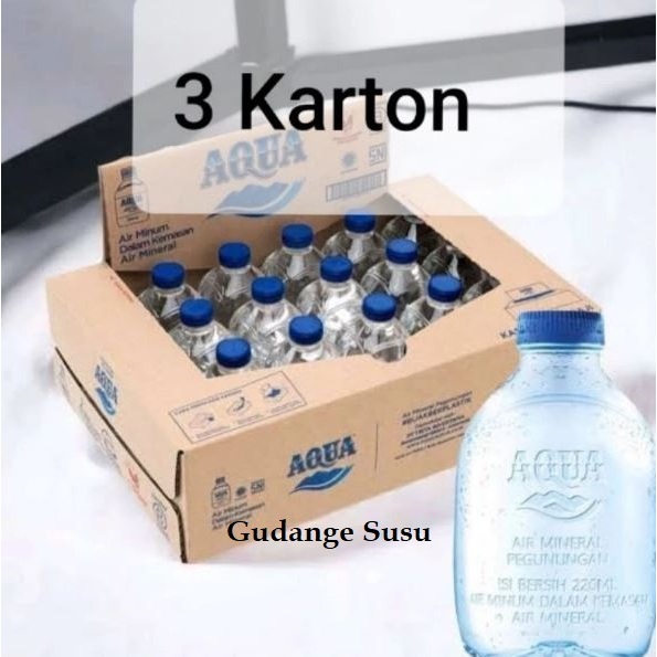 

AQUA CUBE 220ml – Botol Mini Imut Isi 24/Dus | Segar, Praktis, Cocok Untuk Acara & Stok Rumah!