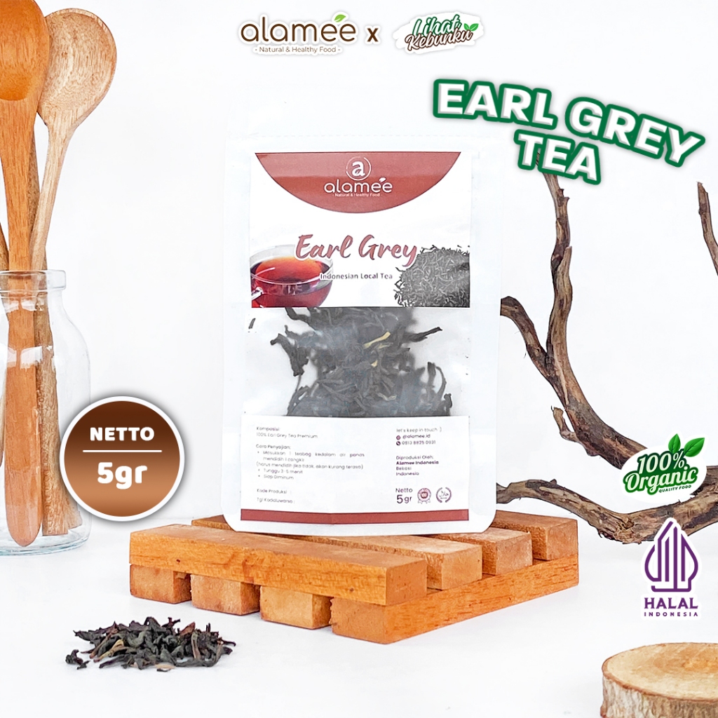 

ALAMEE Teh Grey Tea Teh Herbal Alami Sehat Organik Organic Siap Seduh 5 Gr LIHAT KEBUNKU