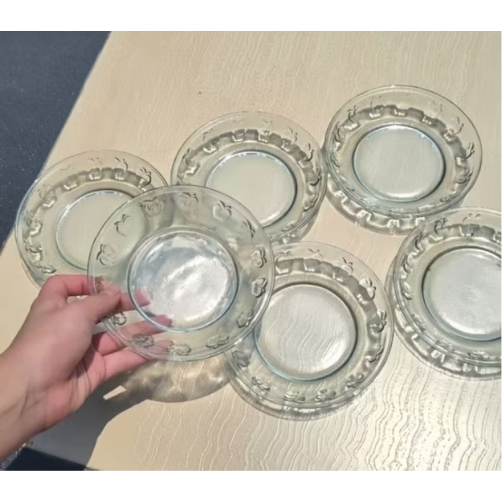 6 pc LEPEK KACA LEPEK APEL