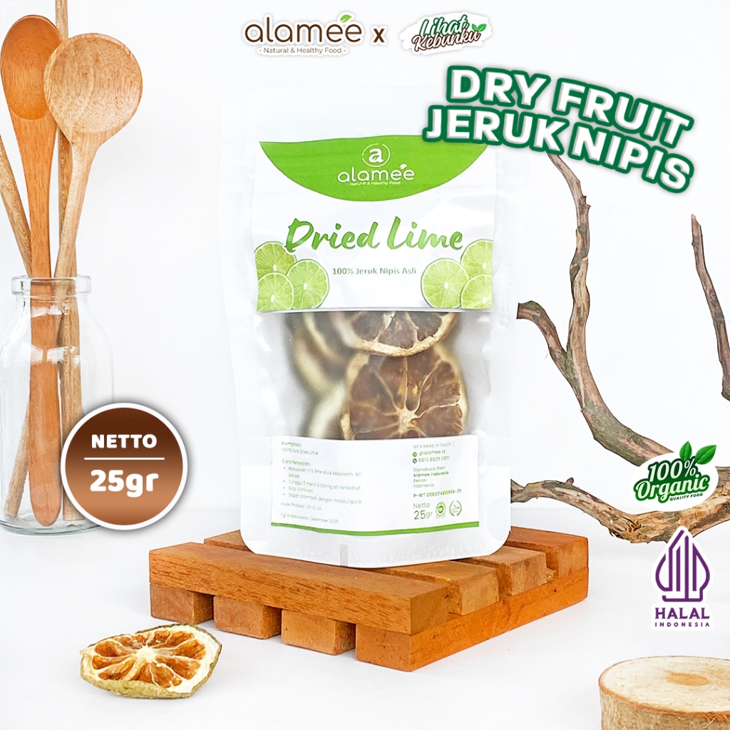 

ALAMEE Lime Slice Tea Jeruk Nipis Kering Dried Teh Herbal Buah Iris Organik 25gr LIHAT KEBUNKU