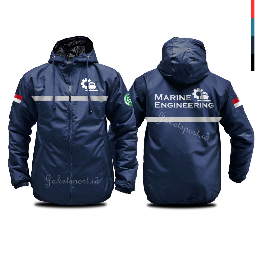 JAKET CUSTOM ENGINEERING MARINE TEKNIK KELAUTAN SCOTLIGHT PARASUT SEMI WF ELEGAN SABLON DTF