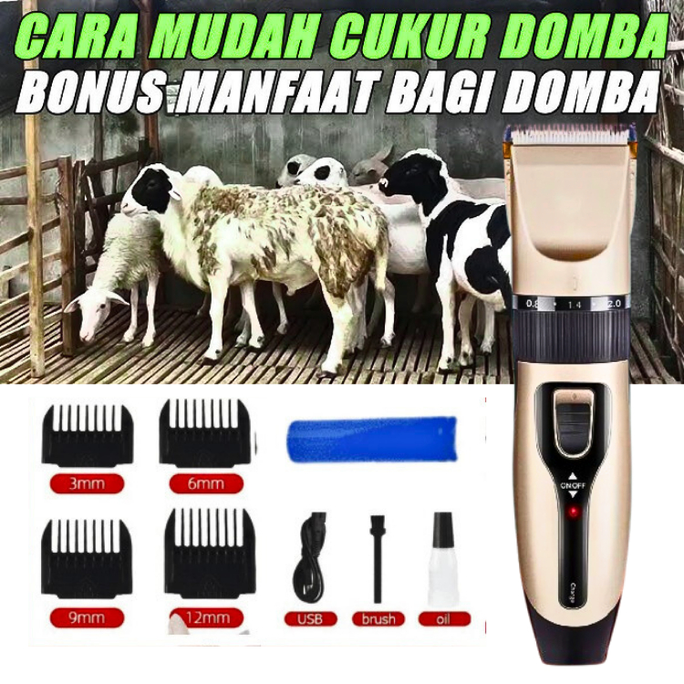 Baorun Mesin Alat Cukur Elektrik Domba Kambing Anjing Kucing Bulu Hen Pet Cas- Nc4