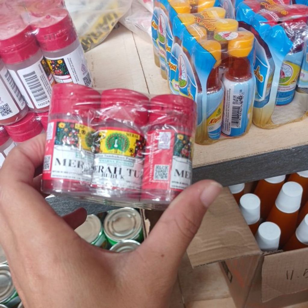 

pewarna makanan warna merah tua.1.2g