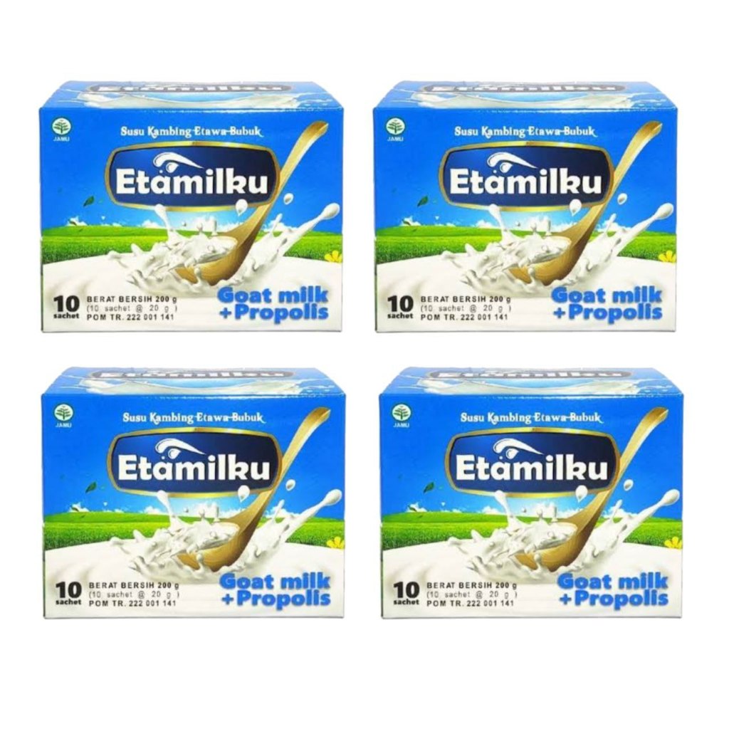 

4 BOX ETAMILKU susu kambing etawa plus propolis asli 100% original