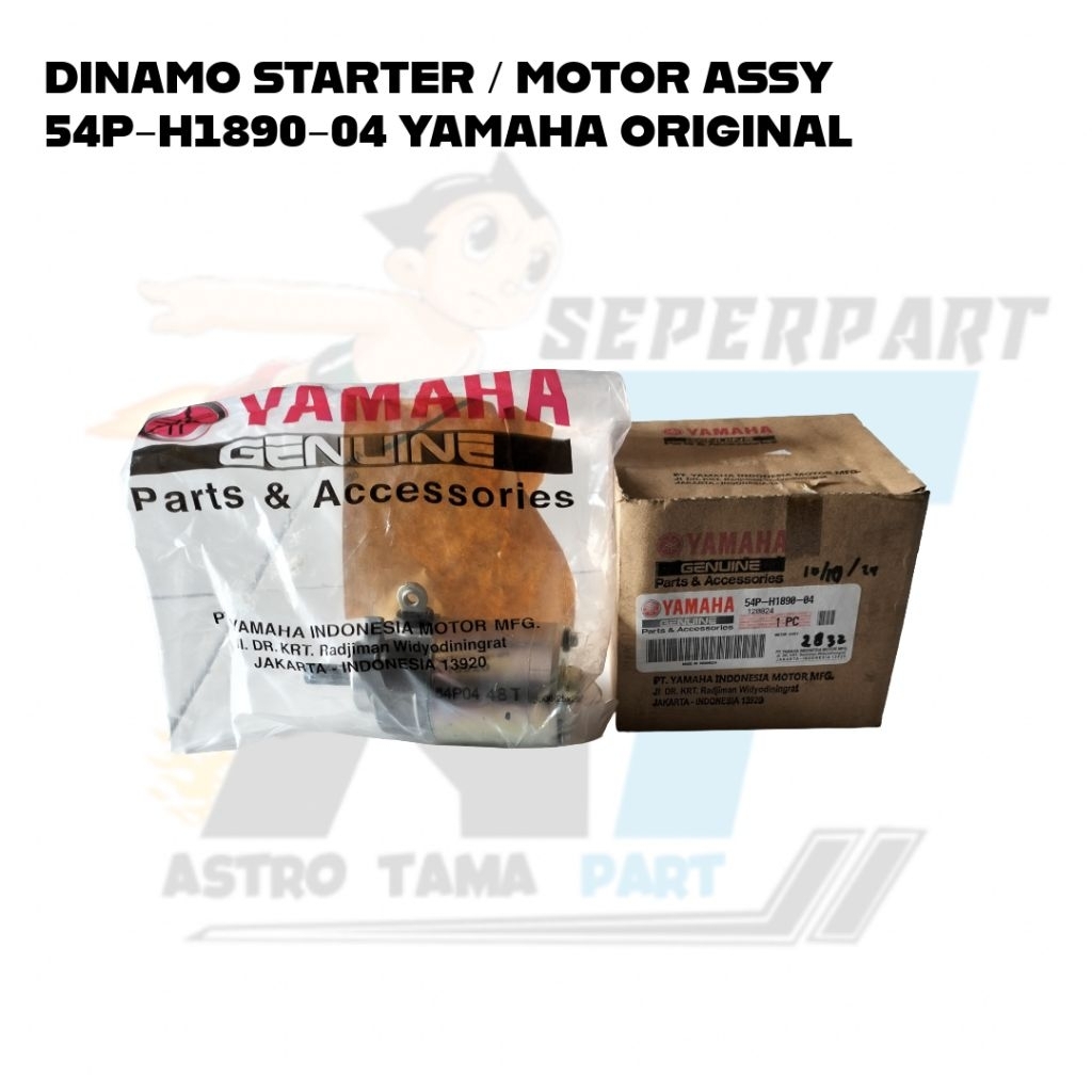 DINAMO STARTER/ MOTOR ASSY 54P-H1890-04 YAMAHA ORIGINAL