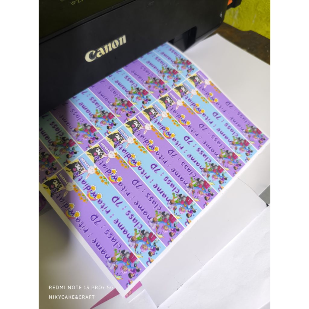 

label buku / stiker buku pensil