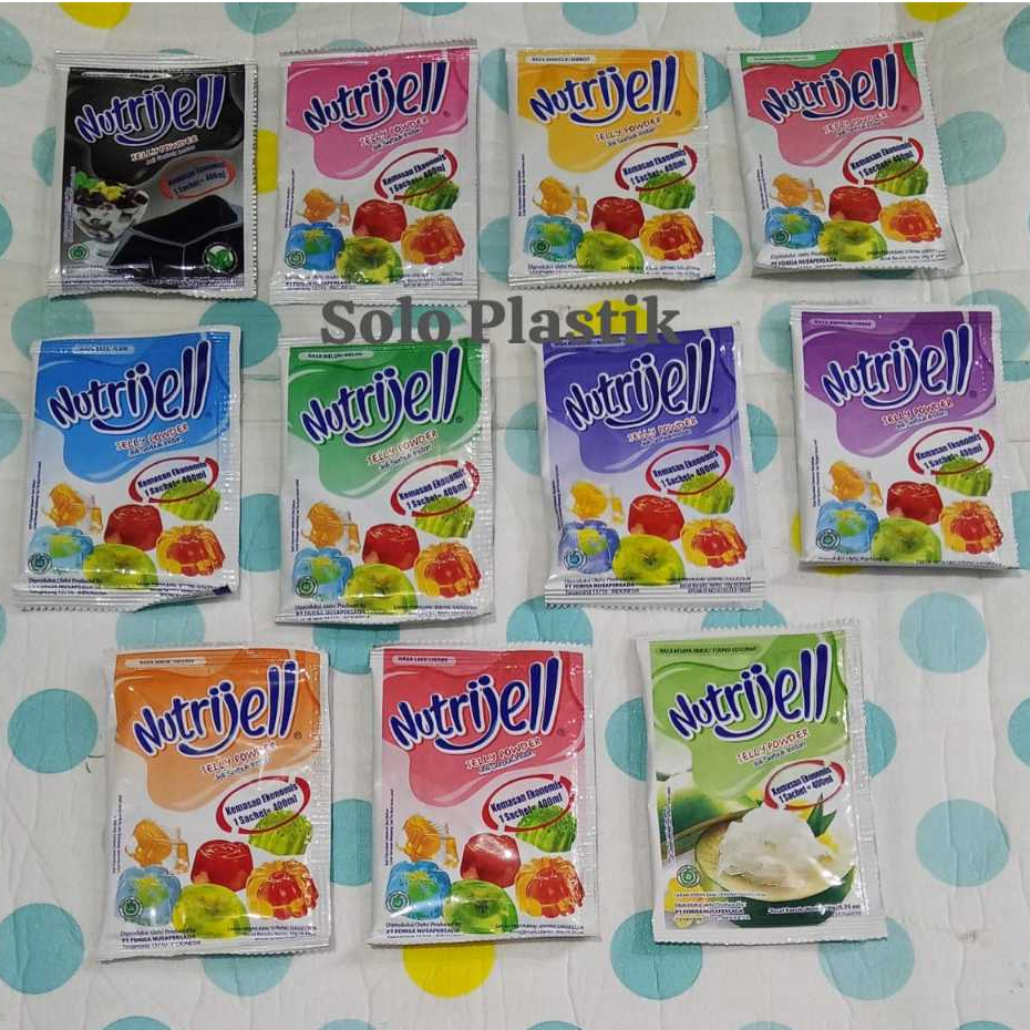 

Nutrijel Ekonomis Bubuk Agar Jelly Puding Instan Nutrijel Aneka Rasa 10gram / Nutrijel