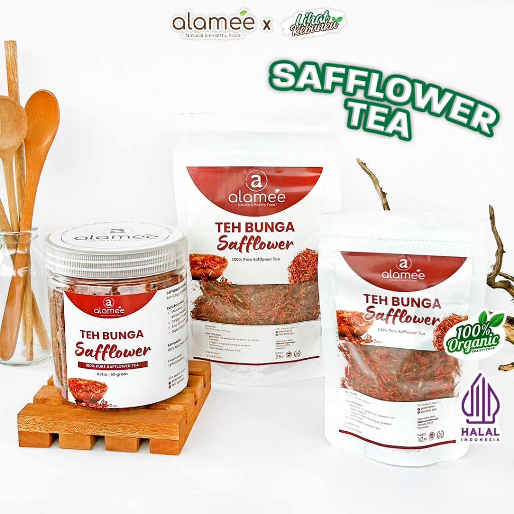 

ALAMEE Teh Bunga Safflower Saff Flower Tea Herbal Alami Organik Kering LIHAT KEBUNKU
