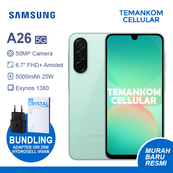 Samsung A26 5G RAM 16GB 8GB+8GB Extend RAM 8/256 8GB 256GB NFC Garansi Resmi