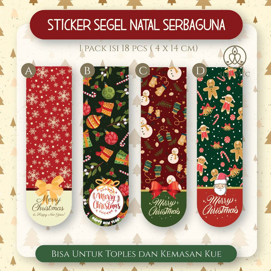

Sticker Segel Lidah Merry Christmas Natal untuk Hampers dan Kue (bisa custom)