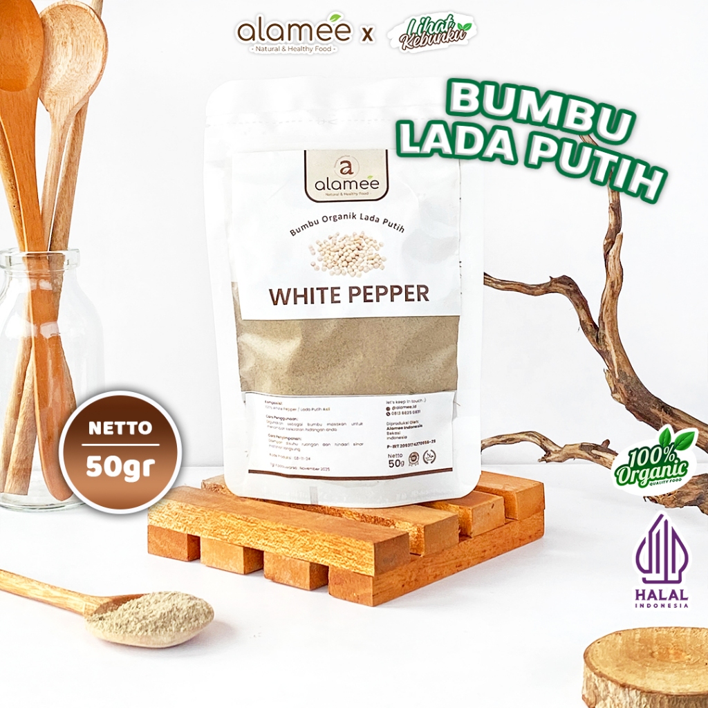 

ALAMEE White Pepper Powder Lada Putih Bubuk Merica Whitepepper Bumbu Dapur 50 gram LIHAT KEBUNKU