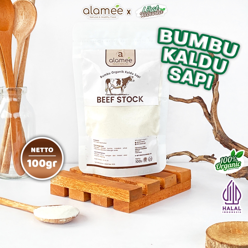 

ALAMEE Kaldu Sapi Bubuk NON MSG Bumbu Dapur Organik Beef Powder Praktis 100gr LIHAT KEBUNKU