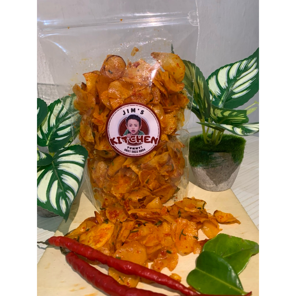

KRIPIK SINGKONG PEDAS / KRIPIK PEDAS DAUN JERUK