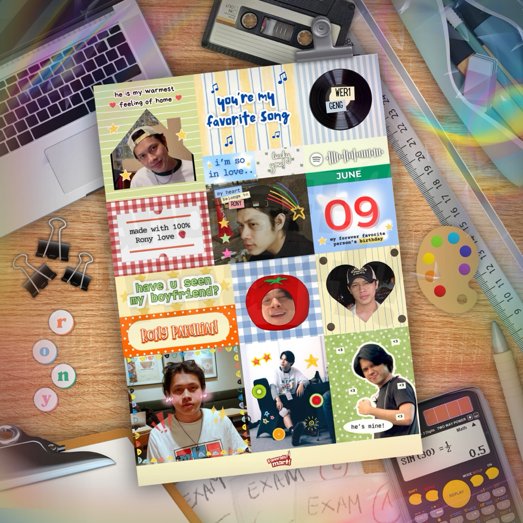 

rony’s little world — glitter sticker a6