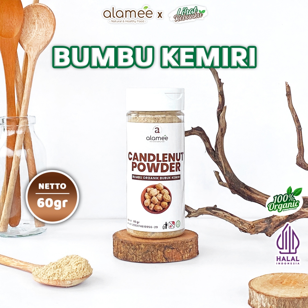 

ALAMEE Kemiri Bubuk Candlenut Powder Bumbu Dapur Organik Masak Murni Asli 60G LIHAT KEBUNKU