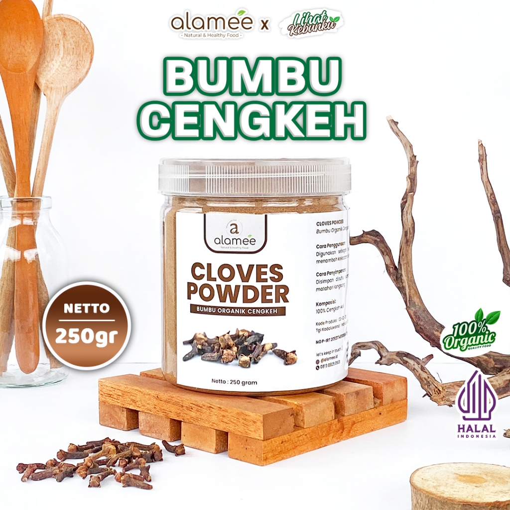 

ALAMEE Bubuk Cengkeh Bumbu Dapur Instan Clove Powder Spice Murni Asli Organik 250gr LIHAT KEBUNKU