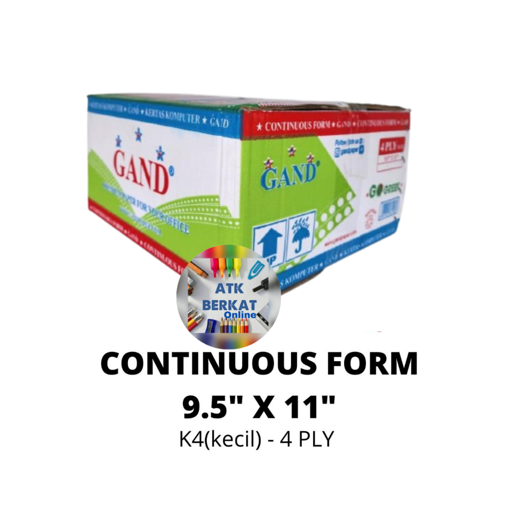 

continous form Kertas Print Gand K 4 PLY