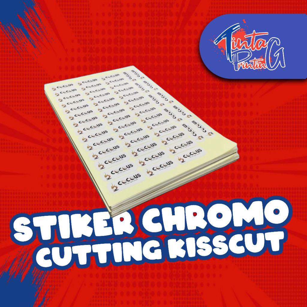 

STIKER CHROMO - STIKER LABEL MAKANAN - LABEL MINUMAN - CUTTING KISSCUT /cutting diecut