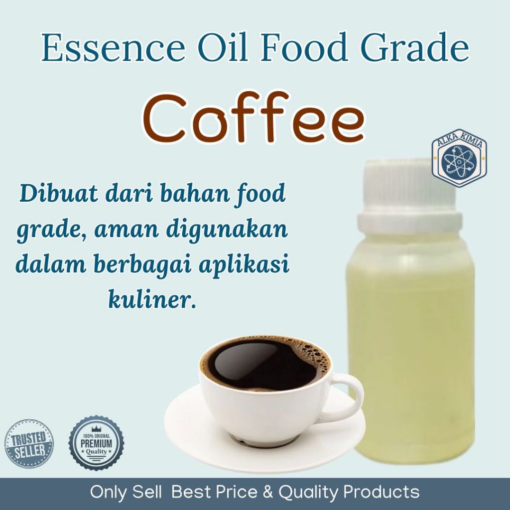 Perisa Cair Essence Oil Food Grade Coffee 100gr / Aroma Kopi Perisa Makanan Minuman 100% Murni