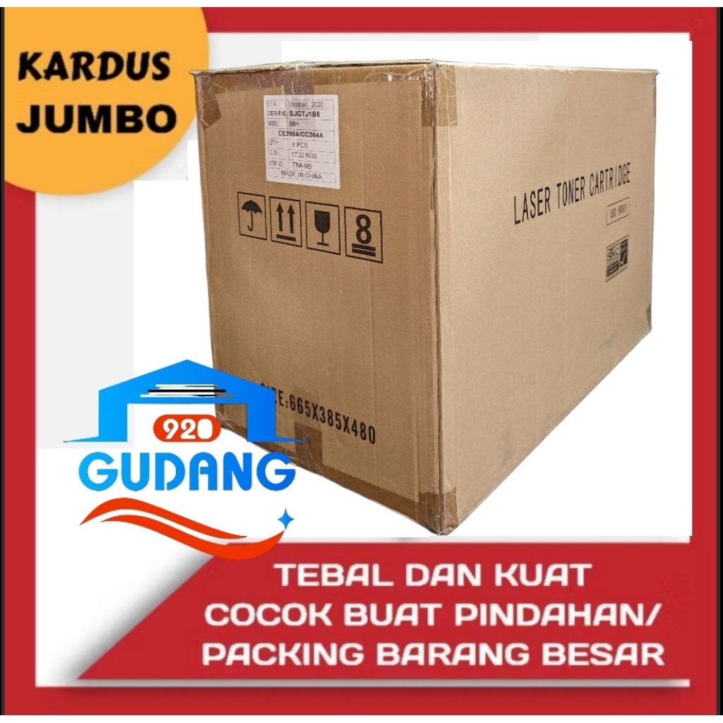 

KARDUS JUMBO /PINDAHAN TEBAL UKURAN 66 x 38 x 48 Cm