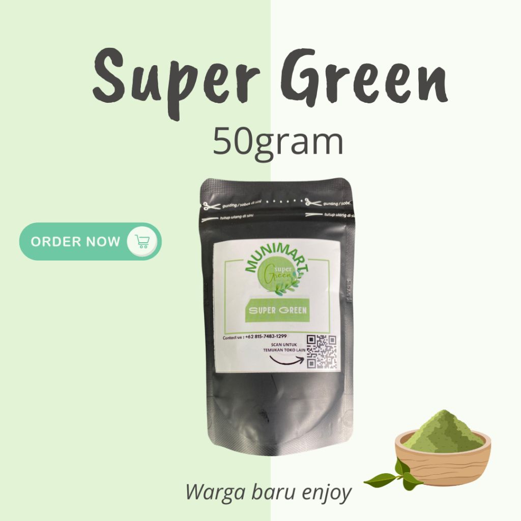 

50gram ready stok cabang munimart Sukabumi bubuk kopi hijau alami