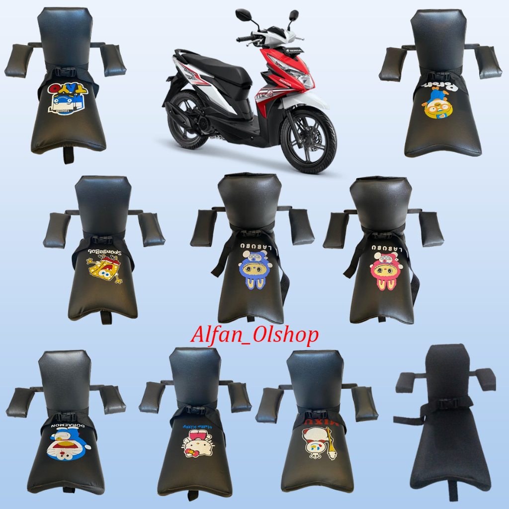 JOK BONCENGAN ANAK+SENDERAN UNTUK SEMUA JENIS  MOTOR BEAT OLD/NEW
