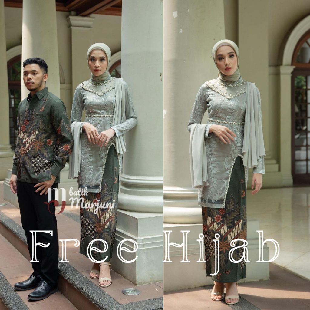 KEBAYA JUMBO Set Couple Hana Sage - Kebaya terbaru kebaya modern kebaya tunangan kebaya lamaran keba