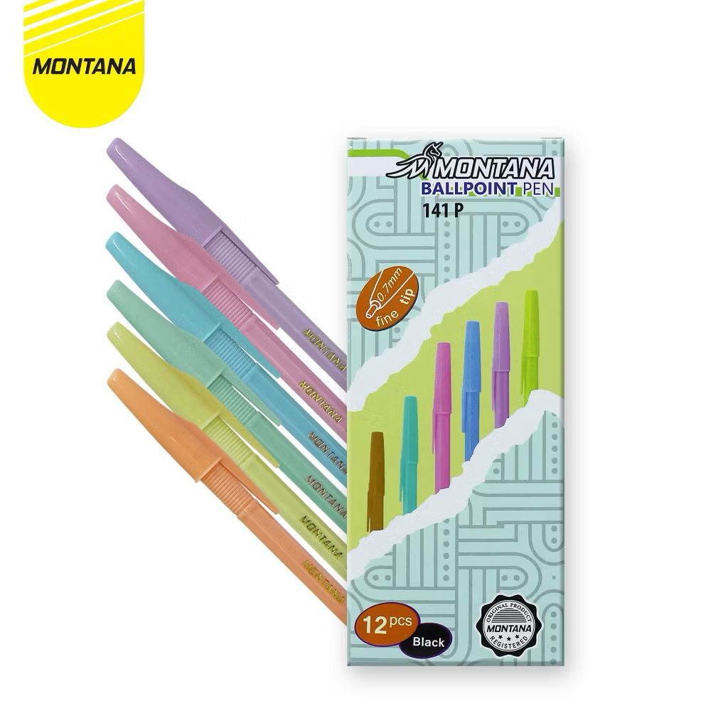 

(12pcs) Pen montana 141P Pena Ballpoint Pen Montana