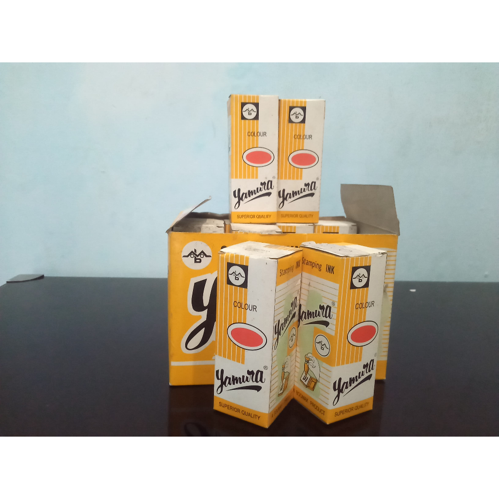

Yamura Tinta Bak Stampel isi 27 ml/ Refill Tinta Sampel Yamura Merah dan Biru