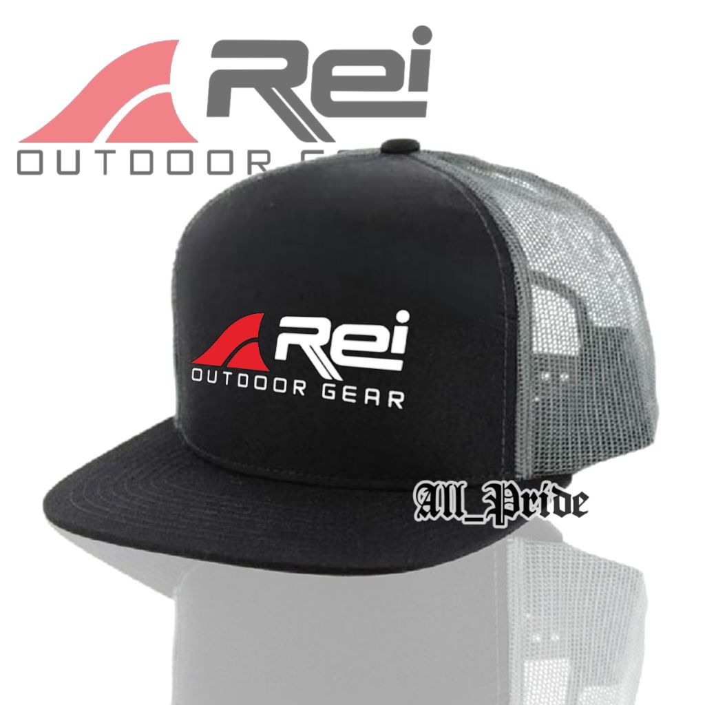 Topi Snapback Jaring REI - Topi Trucker Snapback - Topi Jala Outdoor Adventure Arei Pria Wanita
